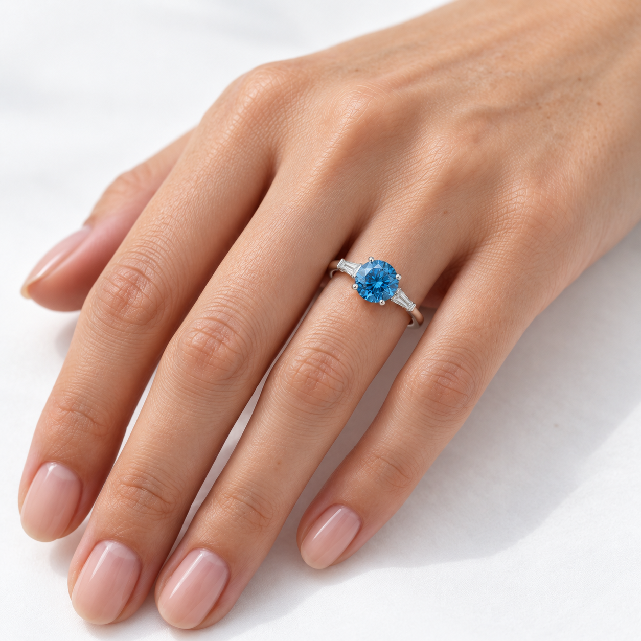 Diament vivid fancy blue – diament laboratoryjny, Gold Commerce